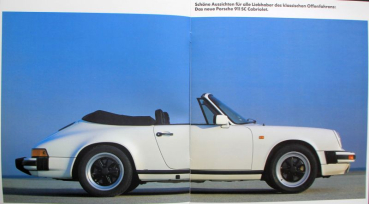 Porsche 911 SC Convertible Modelprogram 1982 Carbrochure (0220)